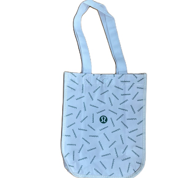 Lululemon shopping tote bag white green Small - Picture 3 of 7